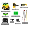 Miniatyrbild 1 av 2: Rotary Laser Nivå, 360-Graders Skanning, Hög Noggrannhet,Grön Stråle Kit Set 1