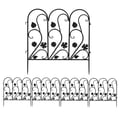 Miniatyrbillede 1 af 2: Udendørs Metal Havehegn, Støbejern, Pulverlakeret, Let at samle,sort