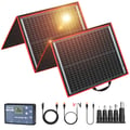 Miniatyrbillede 1 af 2: Dokio Bærbar Sammenklappelig Solpanel, 200W Maksimal Effekt, Monokrystallinsk Materiale,160W solpanel sæt