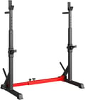 Miniatyrbillede 1 af 2: Squat Rack, Multifunktionel, Justerbart Design,Rød