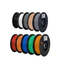 Miniatyrbild 1 av 2: PLA Filament, för 3D-skrivare, 1,75 mm diameter, 1 KG rulle, 10 KG PLA blandade färger