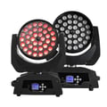 Miniatyrbild 1 av 2: LED Wash Moving Head Light, DMX Control, Adjustable Strobe Effects, EU Plug, 2pcs