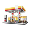 Miniatyrbillede 1 af 5: Tankstation Byggesæt, 1327 Dele, ABS Plast Konstruktionsmateriale,med instruktion