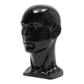 Miniatyrbillede 1 af 2: Mannequin Hoved, 50 cm Hovedomkreds, Moderne Stil, PVC Materiale,Glansende Sort
