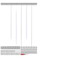 Miniatyrbillede 1 af 5: Klar PVC Strip Gardin, Temperaturbestandig, Nem Installation,42x84in 7 stk
