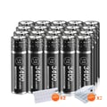 Miniatyrbild 1 av 2: AA Li-Ion uppladdningsbart batteri, 3400mWh kapacitet, CE-certifierat, 12-28 stycken alternativ, 20ST
