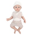 Miniatyrbillede 1 af 2: Silikone Reborn Baby Dukker, Realistisk Udseende, Vægtet Krop,47 cm (18,5 tommer) dreng