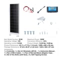 Pikkukuva 1 / 2: Aurinkopaneelisarja, korkean tehokkuuden PV-moduuli, vedenpitävä muotoilu,100W