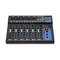 Miniatyrbillede 1 af 5: 7-kanals bærbar lydmixer, Bluetooth-forbindelse, delikat lydkvalitet,sort