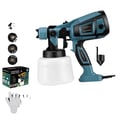 Miniatyrbillede 1 af 5: Elektrisk Spraypistol, 1400mL Beholder, Justerbare Spraymønstre,Blå