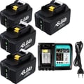 Miniatyrbillede 1 af 2: Batteri til elværktøj, 8000mAh kapacitet, kompatibel med BL1830,4X8.0Ah1XLader