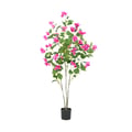 Miniatyrbild 1 av 2: Bougainvillea Konstträd, Torkad Blommaterial, Golvplacering, Mångsidig Användning,120cm