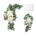 Miniatyrbillede 1 af 2: Kunstig Bryllupsbue Blomsterkit, Elegant Blomsterdesign, Alsidige Draperier,3p Sæt TypeG