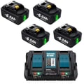 Miniatyrbillede 1 af 2: Batteri til elværktøj, 18V genopladeligt, 6000mAh kapacitet,Sæt 3