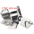 Miniatyrbillede 1 af 2: CNC Fjerde Akse, Nema23 Steppermotor,3jaw K11-80mm