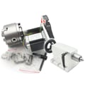 Miniatyrbillede 1 af 2: Fjerde Akse, Nema23 Steppermotor, Præcisions Gear System,3jaw K11-100mm