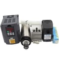 Miniatyrbillede 1 af 2: CNC Spindle Motor Kit, 1,5KW Vandkølet ER16, Inverter, 80mm Beslag,seks-delt sæt