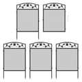 Pikkukuva 1 / 5: Puutarhatarha, Metallirakenne, Koristeellinen Muotoilu, Helppo Asennus,musta
