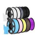 Miniatyrbild 1 av 2: 3D-skrivarfilament, 1,75 mm diameter, 1,1 kg vikt, blockeringsfri drift, HSMPLA 10MIX08