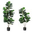 Miniatyrbild 1 av 2: Fiddle Leaf Fig Träd, Hållbart Material, Inomhus- och Utomhusbruk,Grön, 120cm