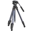 Miniatyrbillede 1 af 5: Tripod, Letvægts Aluminium, 5-Sektioner Ben,sort