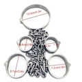 Miniatyrbild 1 av 2: Bondage Restraint Set, Rostfritt Stål, Bekväm Passform,Manlig storlek