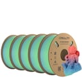 Miniatyrbillede 1 af 2: 3D-printer filament, højhastighedsydelse, multicolor gradient,VildBlomst Lang5kg