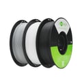 Miniatyrbillede 1 af 2: 3D-printer filament, 1,75 mm diameter, miljøvenligt materiale,1Sort 1Hvid 1Grå