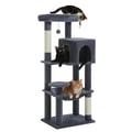 Miniatyrbild 1 av 2: Kattträd, 5-nivåstruktur, mjuk lägenhet och hängmatta,AMT0110DGY-S, S