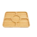 Miniatyrbillede 1 af 5: Charcuterie Board Sæt, 5-Kompartments Design, Nem at Rengøre,Log Farve