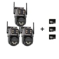 Pikkukuva 1 / 2: IP-kamera, 4K-resoluutio, kaksoislenssi,3PCS Lisää 128G Kortti, EU Plug