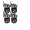 Pikkukuva 1 / 2: IP-kamera, 4K-resoluutio, kaksoislenssi,EU Plug, 4PCS Lisää 128G Kortti