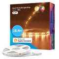 Miniatyrbillede 1 af 5: Smart Strip Lys, WiFi Kontrol, Justerbare Farver,5m, RGB-EU adapter, 18W