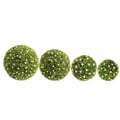 Miniatyrbild 1 av 2: Dekorativ bolltopiary, hängande design, underhållsfri,52cm, Vit