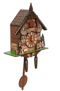 Miniatyrbillede 1 af 5: Kukur klokke, traditionelt design, automatisk svingende pendul,Multifarvet