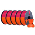 Miniatyrbillede 1 af 2: 3D-printer filament, der lyser i mørket, høj slagstyrke,lysende rød