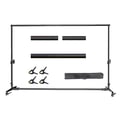 Miniatyrbillede 1 af 2: Baggrundsstativ, Justerbart til Fotografi, Robust Design,Hjul 2x3M