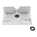 Miniatyrbillede 1 af 2: Router Tabel Indsatsplade, Holdbar Konstruktion, Præcisionsydelse,Sølv