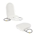 Miniatyrbillede 1 af 5: Bidet Toilet Seat, Dobbelt Dyse System, Passer til Forlængede Toiletter,HVID