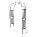 Miniatyrbillede 1 af 5: Havebue Trellis, Fritstående Design, Dekorativ Snoet Mønster,sort