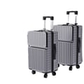 Miniatyrbild 1 av 2: Bagageset, Hållbart ABS-material, 360-graders snurrhjul,Grå (2-set)