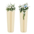 Miniatyrbillede 1 af 5: Blomsterkolonnevaser, Genanvendelige, Elegant Design,HVID