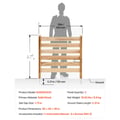 Miniatyrbillede 1 af 2: Privatlivshegn, Holdbart Træ, Justerbar Layout,36x36in 3Panel