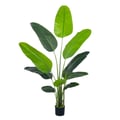 Miniatyrbillede 1 af 5: Kunstig Paradisfugl Plante, Robust Konstruktion, Ingen Vedligeholdelse Krævet,grøn