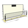 Miniatyrbild 1 av 5: Fotboll Rebounder Nät, Hög Studs Träning, Hållbar Glasfiber Ram,Gul
