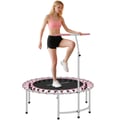 Miniatyrbillede 1 af 5: Fitness Trampolin, Stålramme, Justerbart Håndtag,Rød