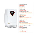Miniatyrbillede 1 af 5: Hybrid sol inverter, 5500W nominel effekt, indbygget MPPT laderegulator,5500W