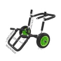 Miniatyrbillede 1 af 5: Transportvogn, Aluminiumkonstruktion, 80 kg kapacitet,sort