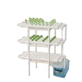 Miniatyrbillede 1 af 5: Hydroponisk Vækstsæt, 3-Lag, 108 Plantepladser,HVID