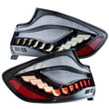 Miniatyrbillede 1 af 2: Baglygter, Kompatible med BMW 2 Serie (F22 F23) M2 (F87) 2014-2021, OLED Blinklys, Vandtæt Design,Røget
